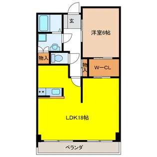 岐阜県岐阜市福住町1【マンション】の間取り
