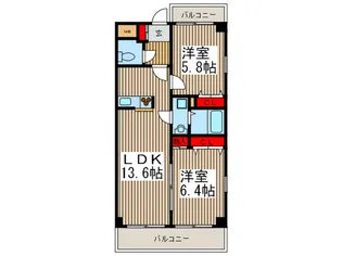 ラグジュリアンス【3階】の間取り