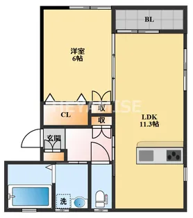 プレミアムあづま【1階】の間取り