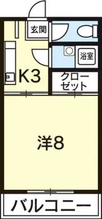サンハイツ住吉【3階】の間取り