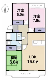 リヴII【3階】の間取り