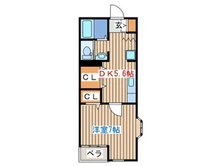 レイクハウス【1階】の間取り