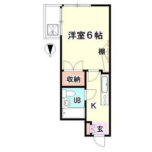 神奈川県川崎市中原区井田3【アパート】の間取り