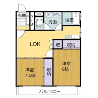 コンフォルト山下【1階】の間取り