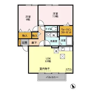 メゾングレース C【1階】の間取り