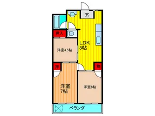 田中第二マンション【3階】の間取り