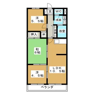 サニーコート【1階】の間取り