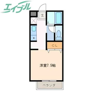 まとばパナハイツ【1階】の間取り