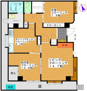 グレイスフル西麻布【1階】の間取り