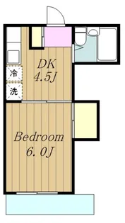 シルクハイツ【1階】の間取り