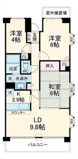 サニーサイド八千代台【2階】の間取り