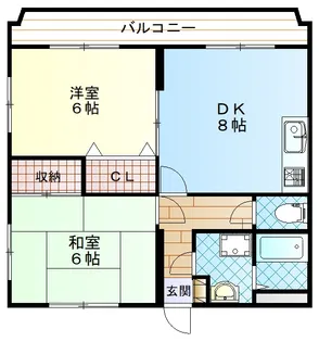マサキハイツ【1階】の間取り