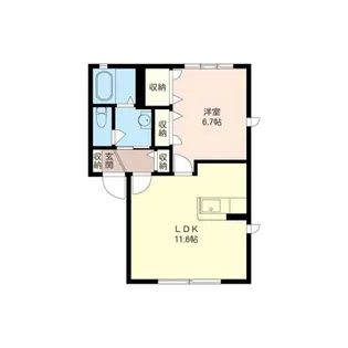 ラ・フィオーレA【2階】の間取り