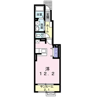 新潟県新発田市緑町2【アパート】の間取り