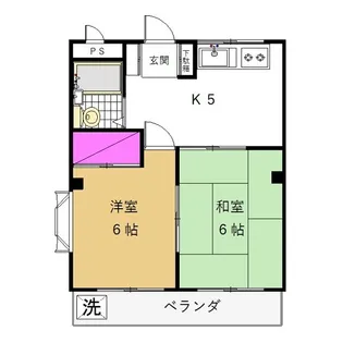 埼玉県所沢市けやき台2【マンション】の間取り