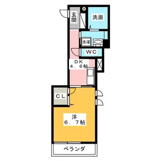 ヴェルヴェーヌ小幡駅前II【3階】の間取り
