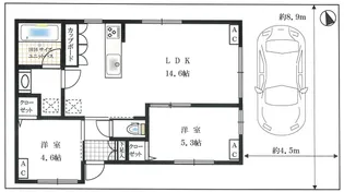 東京都八王子市大楽寺町【一戸建】の間取り