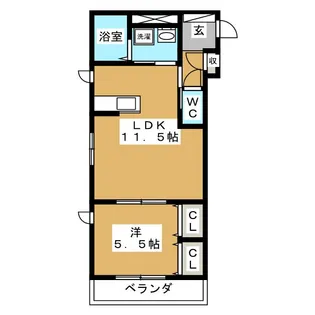 LAUREL EAST GARDEN【3階】の間取り