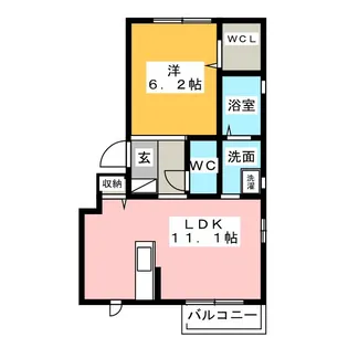 グローリエ【2階】の間取り