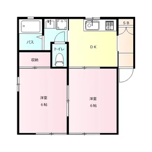 フローラ A (富士見町)【1階】の間取り