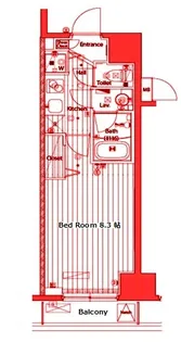 ガーラ・ステーション横濱関内【10階】の間取り