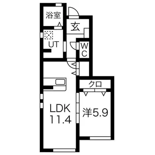 CuOre(クオーレ)【1階】の間取り