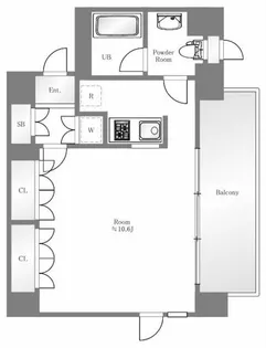 東京都新宿区北新宿2【マンション】の間取り