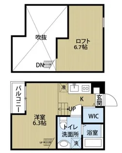 神奈川県座間市相武台3【アパート】の間取り