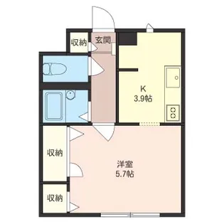 ボナール【3階】の間取り