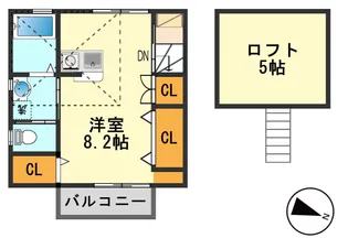 東京都江戸川区西篠崎1【アパート】の間取り
