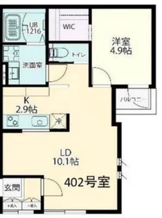 Fols Class 四谷三丁目【3階】の間取り