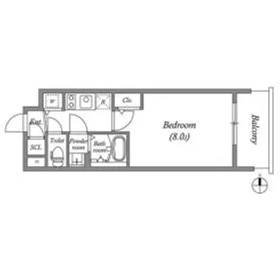 カーサレグラス城東セントラル【6階】の間取り