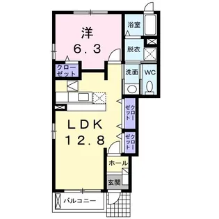 クレアーレ A【1階】の間取り