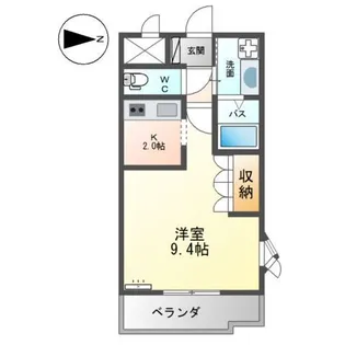 グリーングラス【2階】の間取り