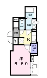 東京都江東区亀戸6【アパート】の間取り