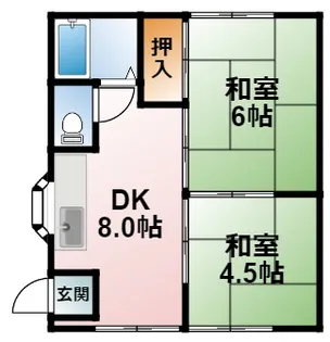 千葉県大網白里市南横川【一戸建】の間取り