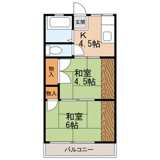 蔵波アパートの間取り