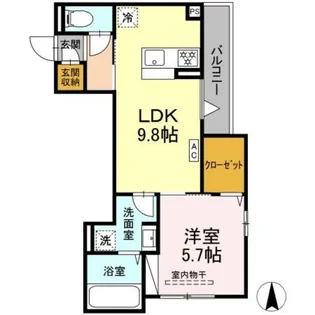 ボヌール【2階】の間取り