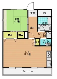 峯岸ハイツ【7階】の間取り