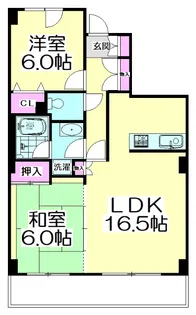 さくらマンション【6階】の間取り
