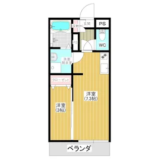 トレス天満C【2階】の間取り