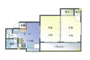 ミヤハイツ【4階】の間取り