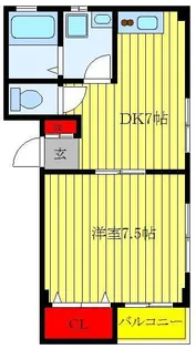 マルテ中青木【3階】の間取り