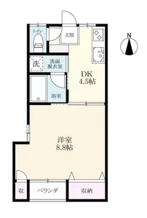 メゾンドコスモス【2階】の間取り