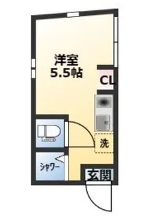 東京都中野区東中野2【アパート】の間取り