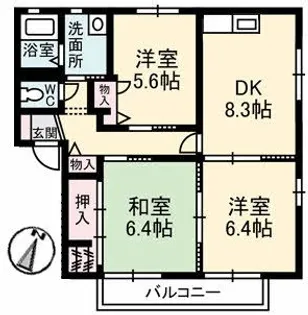 ペルレ C棟【1階】の間取り
