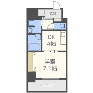 クローバービュー上本町【2階】の間取り
