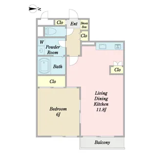 プロシード大泉学園II(TOP大泉学園2)【4階】の間取り