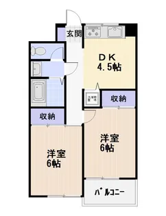 ニューホライズン湘南【3階】の間取り