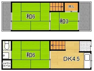 大阪府東大阪市吉松1【一戸建】の間取り